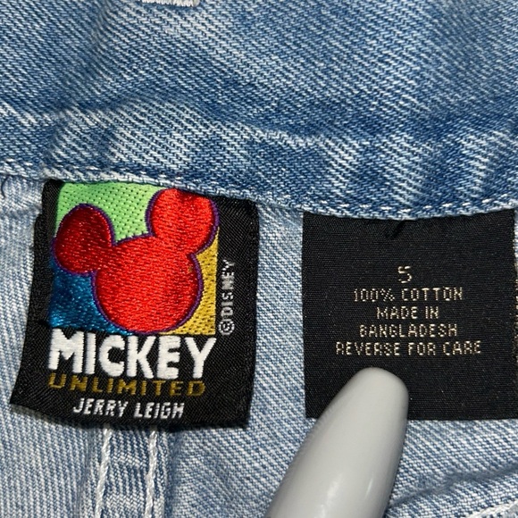 Vintage Mickey & Minnie Mouse Denim Shorts Size 5 Jerry Leigh 100% Cotton. - Picture 8 of 11
